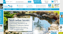 Desktop Screenshot of oase-teichbau.de